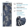 thumbnail image 2 of Blue Gray Camo Digital Pattern Hot Yoga Mat Towel Non Slip for Hot Yoga - Quick-Drying Yoga Mat Cover with 4 Corner Pockets with Travel Bag - Hot Yoga Towel Non Slip 74"x26", 2 of 6