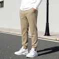 thumbnail image 6 of GINGTTO Men's Cotton Fleece-Lined Jogger Pants, Elastic Waist with Drawstring, Tapered Leg, 4 Pockets Sweatpants, 6 of 6