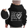 thumbnail image 2 of LIJCC Teen Girls Kids Boys Oversized Cute Long Sleeve Hoodies to The Person Behind ME Printed Sweatshirts Pullover Loose Preppy Clothes Youth Shirts, 2 of 4