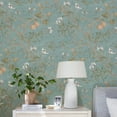 thumbnail image 3 of Namzi-b Wallpaper self-adhesive household PVC wallpaper bedroom decoration waterproof and moisture-proof printed wall sticker decoration (green), 3 of 4