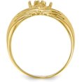 thumbnail image 2 of 14k Yellow Gold 3 Stone Family Ring Mounting no stones included, 2 of 6