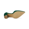 thumbnail image 5 of BLISSFUL STEP Women's High Block Heels Pointed Toe Ankle Strap Dress Shoes​ Green 9, 5 of 7