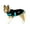 Black/Teal, variant on cuteNfuzzy Polar Fleece Lounger All Season Dog Coat for Indoors and Outdoors