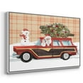 thumbnail image 3 of Santa on Wheels I - Framed Gallery Wrapped Holiday Canvas - 25 x 37 - White Frame, 3 of 8