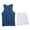 Mens 2 Piece Outfits Sets Blue, variant on Mens 2 Piece Pajama Outfits Sets Silk L-4X Plus Size Lightweight Solid Sleeveless Tank Tops and Shorts Stretchy Slim Athletic Workout Suits
