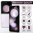 thumbnail image 6 of ZYQEEE 2 Sets Screen Protector for Samsung Galaxy Z Flip 5 - 6.7", Front Flim + Back Flim Full Coverage for Galaxy Z Flip5, HD Clear Scratch Resistant, Premium Folding, 6 of 10