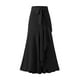 thumbnail image 3 of Faldas largas Falda larga casual para damas Una línea Asimétrica Color sólido Estilo sexy Traje diario Cgtredaw Negro T L para Mujer, 3 of 7