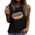 thumbnail image 2 of Mifsaly Independence Day Tank Tops Women Cotton Sleeveless Top Loose Fit Graphic Summer Patriotic Tees Breathable Soft Casual Daily Wear 4Th of July Shirts S, 2 of 4