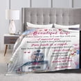 thumbnail image 5 of Gifts for Wife, To My Wife Blanket from Husband, Birthday Wedding Anniversary Valentine's Day Romantic Presents Love Gifts for Her Women, Super Soft Flannel Throw Blanket, 50x60 Inch, 5 of 6