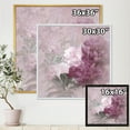 thumbnail image 4 of Designart 'Ancient Pink and Purple Flowers II' Traditional Framed Canvas Wall Art Print, 4 of 5