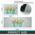 thumbnail image 2 of Christmas Gift Floral Farmhouse Kitchen Rugs Set 2 Piece Colorful Spring/Summer Flowers Decorative Rugs for Kitchen Low-Profile Floor Mats Decorations for Home Kitchen (17"x48"+17"x24"), 2 of 6