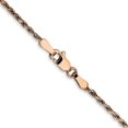 thumbnail image 3 of Diamond2Deal 14K Rose Gold 10.8mm Rope Chain Necklace 24inch for Women, 3 of 5