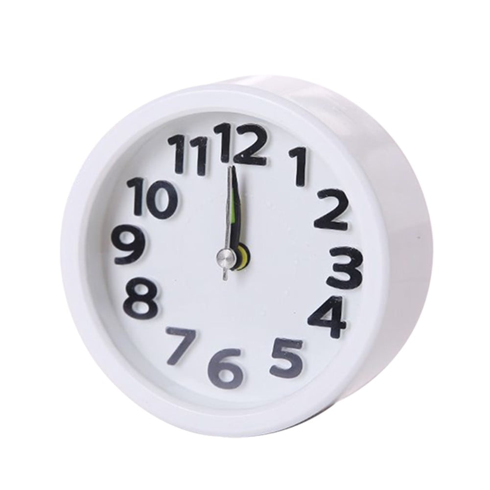 Gerich Battery Operated Quartz Alarm Clock Night Light No Tick Bedroom Bedside Clocks, Small