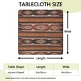 thumbnail image 2 of Bohemian Floral Elastic Square Table Cover 34x34 Inch, Secure Fit for Card Tables, Ideal for Indoor and Outdoor Dining, 2 of 6