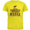 thumbnail image 1 of Always Be Yourself Moose Mens T Shirt Bright Yellow LG, 1 of 1
