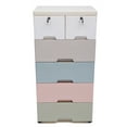thumbnail image 3 of Multi-Layer Plastic Drawers Assembled Baby Wardrobe Storage Cabinet Furniture Bedroom, 3 of 15