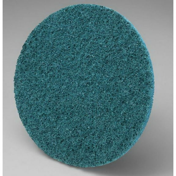 Scotch-Brite 07511 SC-DR Series No-Hole Surface Conditioning Disc, 4 in, Very Fine Grade, Aluminum Oxide, Blue