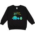 thumbnail image 2 of Inktastic Happy Dinosaur Future Big Sister Toddler Sweatshirt, 2 of 4