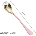 thumbnail image 5 of Dessert Spoons, Heart Shaped Spoons, 18/10 Stainless Steel Spoon Set 4 Pack, 6.7 inches, Ice Cream Spoons, Stirring Spoon, 5 of 5