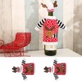 thumbnail image 1 of Decoraciones De Botellas De Vino, Cubierta Decorativa De Botella De Champán Decorativa De Alce Navideño, Hilo De Lana 2pcs/set Para Cafetería En Casa, 1 of 7