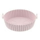 thumbnail image 1 of Freidoras de aire de silicona Cesta Horno Revestimiento antiadherente Limpieza fácil (revestimiento rosa), 1 of 4