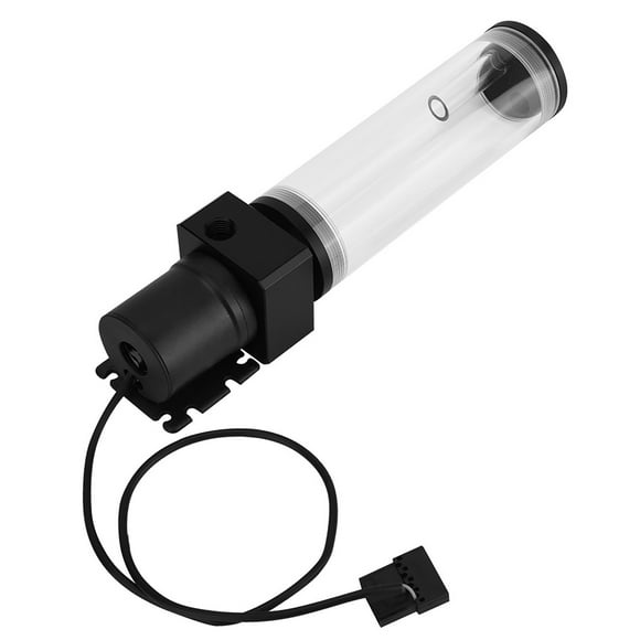 PC Water Cooling Pump, 19W Pump G1/4 Acrylic Computer DIY Water Cooling Water Cooling Kit Cooling Water Pump With Cylinder Reservoir for PC CPU Liquid Cooling