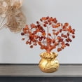 thumbnail image 4 of Piedras de árbol de cristal natural Piedras de fortuna Feng Shui Alambre Adorno de pecho Oficina en hogar base de Yotijar Árbol del dinero, 4 of 10