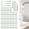 thumbnail image 2 of Faucet Filter Pouch,Portable Cotton Fine Fiber Purifier,Universal Faucet Filter Bag, Reusable Sink Filter Bag,Splash Guard and Debris Capture,for Removes Rust and Various Impurities(30pc), 2 of 9
