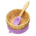 thumbnail image 1 of Baby Bamboo Silicone Feeding Plates + Spoon Set/Bowl Plate + Spoons Tableware, 1 of 6