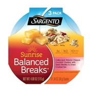 Sargento® Sunrise Balanced Breaks® Colby-Jack Natural Cheese, Coconut Clusters with Seed Medley, and Dried Cranberries, 3-Pack