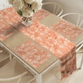 thumbnail image 2 of Ambesonne Shells Table Runner & Placemats, Scallops and Lace Murex, Placemat 4 pcs + Runner 16"x90", Burnt Sienna Pale Orange, 2 of 2