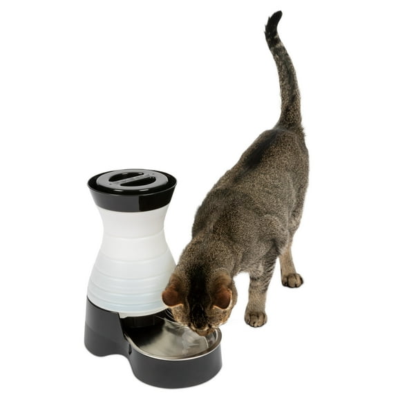 PetSafe Healthy Pet Water Station - Small, 64 oz Capacity - Removable Stainless Steel Bowl Included