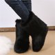 thumbnail image 4 of Botas de nieve de tubo medio de felpa de lujo Botas de mujer de felpa de talla grande para mujer Wmkox8yii ghj1463, 4 of 6