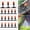 Three-Way Atomizing Nozzle, variant on Three-Way Atomizing Nozzle 1/4 Inch, 50 Pcs Adjustable Micro Spray Emitters, Drip Irrigation Parts Accessories for Patio Lawn Greenhouse Vegetable Irrigation Supplies