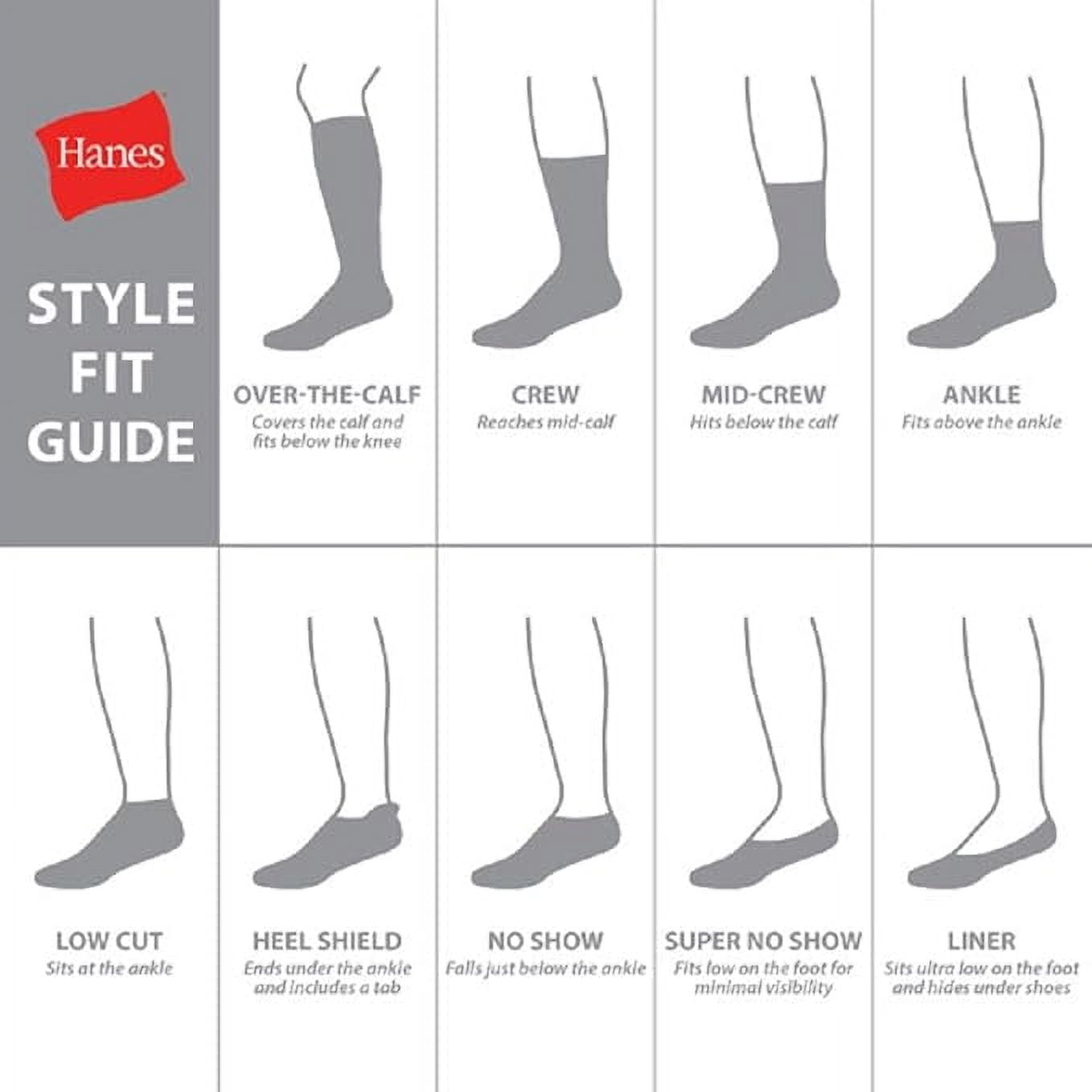 Hanes Men's Hanes Men's Socks, X-temp Lightweight Socks, Crew and Ankle, 12-pack Size 6-12