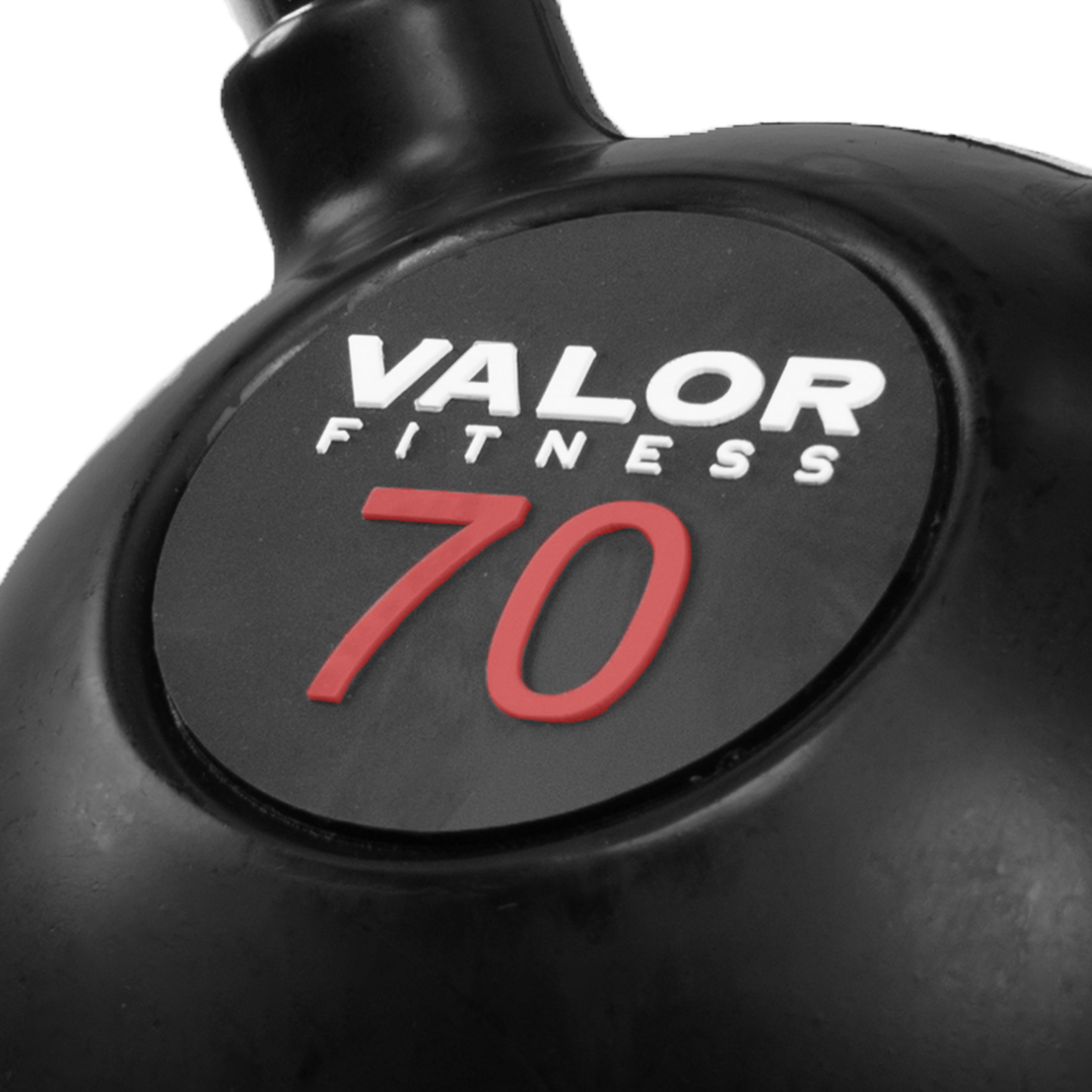 Valor Fitness 70 lb. Chrome Kettlebell - Full Body Strength Training Workout, Squats, Home Gym