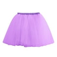 thumbnail image 5 of EDFBUYKRS Female Skirts Long Maxi Skirt Flowy 2 Women's Solid Color Tutu Skirt Party Performance Skirt Casual Beach School Dance Skirt Spring Summer Basic A Line Skirt, 5 of 6