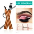 thumbnail image 4 of Microblading Eyebrow Pen with 4 Fork Tips, Waterproof Microblading Eyebrow Pencil, Eyebrow Contouring Pen, 3d Eye Brow Pencils for Women, Create Natural Hair-Like Brows (Dark Brown), 4 of 8