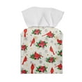 thumbnail image 2 of POLERO Waterproof Tissue Box Cover, PU Leather Square Car Tissue Holder with Red Cardinal Pattern - Decorative Organizer for Bathroom Vanity Countertop, Night Stands, Office Desk & Car, 2 of 7