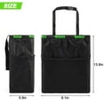 thumbnail image 3 of Deago Waterproof Car Trash Can Litter Bin Garbage Bag Waste Storage Organizer Pocket Black, 3 of 10