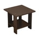 thumbnail image 5 of Mesa auxiliar de madera de doble capa, moderna, versátil y para pasillos de estilo rústico. Marrón oscuro, 5 of 9