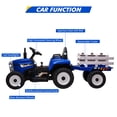 thumbnail image 4 of Katidap 12V Ride on Tractor, Electric Tractor with Trailer, Remote Control - Blue, 4 of 8