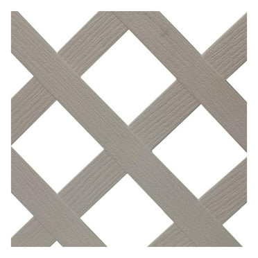 White Plastic Lattice Fence ( In.) for Use with Drevy Pools | Single Pack