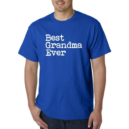 Trendy USA 1080 - Unisex T-Shirt Best Grandma Ever Family Humor 4XL Royal (Best Blues Backing Tracks)