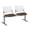 White Back, Fudge Seat, variant on KFI Studios KOOL 2 Seat Reception Bench, White Back, Avocado Seat