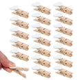 thumbnail image 4 of KAKOWELY 20pcs Wooden Photo Clips Mini Clothespins Memo Note Clips Crafts Party Decorations,1.5X"X0.79"X0.71", 4 of 4