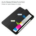 thumbnail image 3 of Jiahe Cover For Apple iPad 10th Generation 2022 10.9 inch,Slim Shockproof Acrylic Kickstand Anto Sleep Full Protection Built in S Pen Holder,Black, 3 of 9
