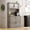 Rustic Gray, variant on Kitchen Pantry Cabinet with Microwave Stand, 71”Freestanding Tall Kitchen Cabinet with Doors and Shelves for Dining Room, Rustic Gray