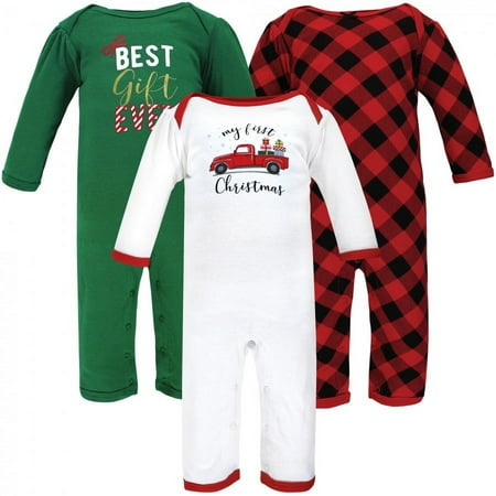 

Hudson Baby Infant Girl Cotton Coveralls Christmas Gift 12-18 Months