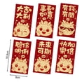 thumbnail image 2 of vnanda Chinese New Year Red Envelopes 6pcs Red Envelope Exquisite Festive Chinese Style Dragon Pattern Red Pocket for New Year Dragon Pattern Red Envelopes, 2 of 8